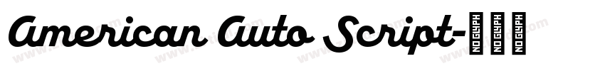 American Auto Script字体转换